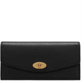 Mulberry Darley Wallet Black Small Classic Grain